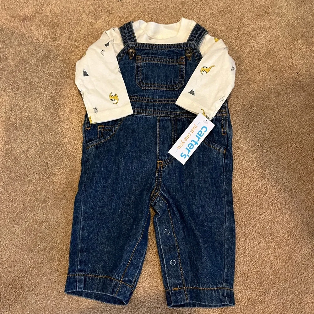 Carter's White and Blue Kids Matching Set